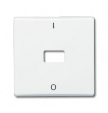 Клавиша для механизма 1-клавишного выкл./перекл./кнопки, "I/O" (IP44), серия Allwetter 44, цвет альпийский белый  1731-0-1627   2CKA001731A1627  AB