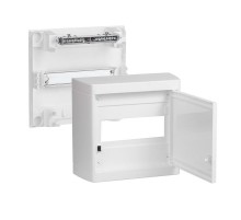 Накладной распределительный щит Nedbox - с белой дверью - 1 рейка х 8 модулей  601235  Legrand