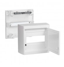 Накладной распределительный щит Nedbox - с белой дверью - 1 рейка х 8 модулей  601235  Legrand