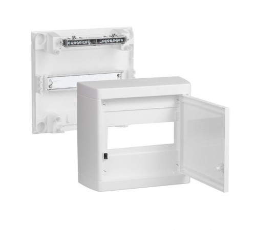 Накладной распределительный щит Nedbox - с белой дверью - 1 рейка х 8 модулей  601235  Legrand