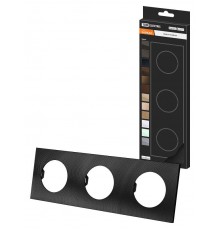 Рамка тройная агат, алюминий, текстурированный, "Байкал"   SQ1819-0257  TDM