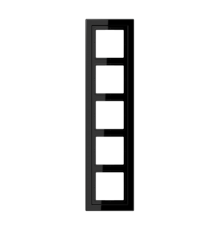 Рамка 5-кратная; чёрная  LSD985SW  Jung