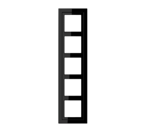 Рамка 5-кратная; чёрная  LSD985SW  Jung