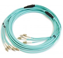 TC-DT-9S-4xFC/UY-4xLC/UY-IN-50M-LSZH-YL Кабельная волоконно-оптическая транковая сборка,9/125 (SMF-28 Ultra)4 волокна, LSZH,50 м  422846  Hyperline
