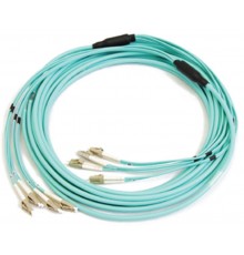 TC-DT-9S-4xFC/UY-4xLC/UY-IN-30M-LSZH-YL Кабельная волоконно-оптическая транковая сборка, 9/125(SMF-28 Ultra)одномодовый,LSZH,30 м  422845  Hyperline