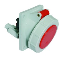 Розетка встраиваемая наклонная 32A 5p 400V 6h IP67 Quick-Connect фланец 85 x 85 НО+НЗ I 12596-Bals I Bals