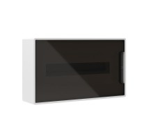 Щиток 18 мод настенный FRAME, белый, с тонированной дверцей, с 2-мя шинами PEN на 8 и 10 отв.  F18W1WD  DKC