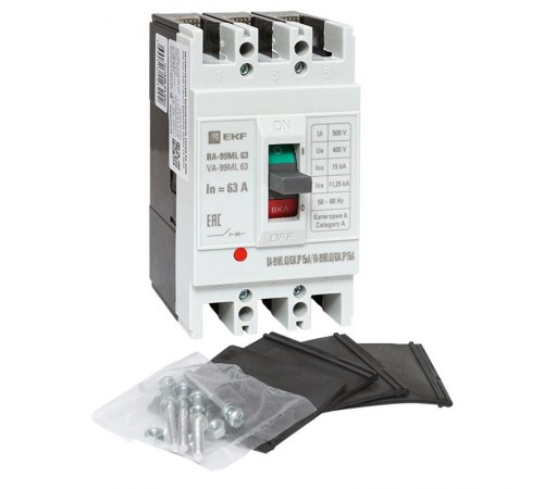 Выключатель автоматический ВА-99М 63/63А 3P 15кА EKF Basic  mccb99-63-63mI  EKF