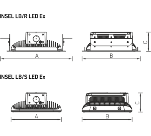 Светильник светодиодный взрывозащищенный INSEL LB/S LED 70 D120 Ex 5000K  1334000440  Световые Технологии