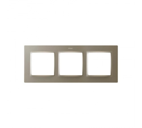 Рамка на 3 поста цвета матовый шампань S82 Concept  8200637-094  Simon