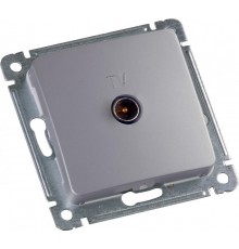 Розетка телевизионная оконечная скрытой установки, механизм, цвет серебро  РСТВ-401-06  HEGEL