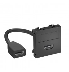 Мультимедийная рамка HDMI Modul45 (черный) (MTG-HD F SWGR1)  6104829  OBO Bettermann