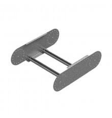 Секция шарнирного соединения для лестничного лотка ЛКР 600х160, толщ. 2,0 мм, гор. цинк, 330166  СШСЛКР-600х160-2,0-ГЦ   Ostec