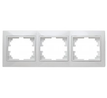 1-503-01 Intro Рамка на 3 поста гор., СУ, Plano, белый  Б0027627  Intro
