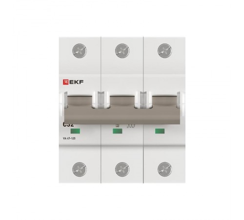 Выключатель автоматический ВА 47-125 3P 32А (C) 15кА PROXIMA   mcb47125-3-32C  EKF