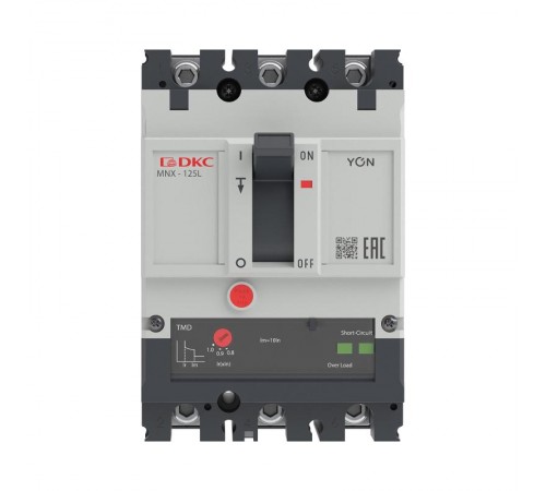 Авт. выкл. YON pro MNX125L 3P 80A 70kA при AC415V расц. TMD  MNX125L3PTMD0080  DKC