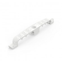 Держатель труб для прямого монтажа двусторонний на 8 мест белый d16 (25шт/150шт уп/кор) Промрукав  PR13.03288  Промрукав