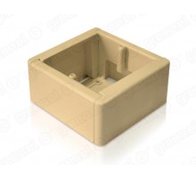 Коробка установочная универсальная для наружного монтажа 88х88х44 IP20, цвет-СВЕТЛОЕ ДЕРЕВО (50шт)  GE40231-03  GREENEL