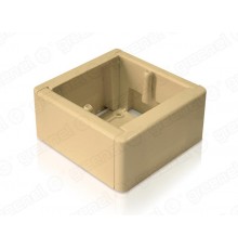 Коробка установочная универсальная для наружного монтажа 88х88х44 IP20, цвет-СВЕТЛОЕ ДЕРЕВО (50шт)  GE40231-03  GREENEL