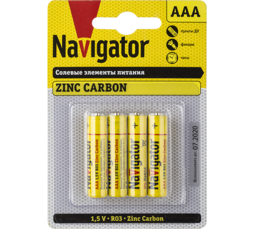 Элемент питания 94 767 NBT-NS-R03-BP4  94767  Navigator