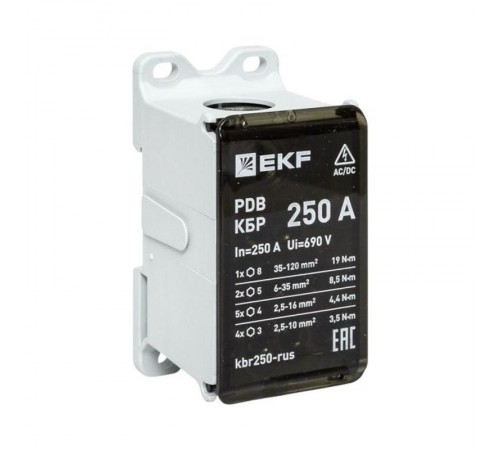 Клеммный блок распределительный КБР 250A  kbr250-rus EKF