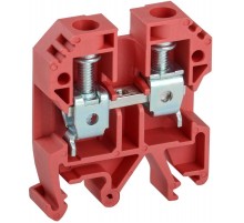 Клемма винтовая КВИ-10мм2 красная  YZN30-010-K04  IEK