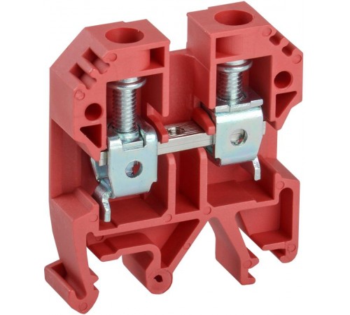 Клемма винтовая КВИ-10мм2 красная  YZN30-010-K04  IEK