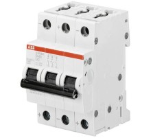 Выключатель автоматический трехполюсный S203MT UC 6А Z 10кА (S203MT Z6UC)  2CDS273065R0378  ABB