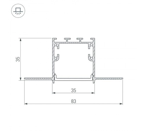 Угол SL-LINIA32-FANTOM-135 (arlight, Металл)  030093  Arlight