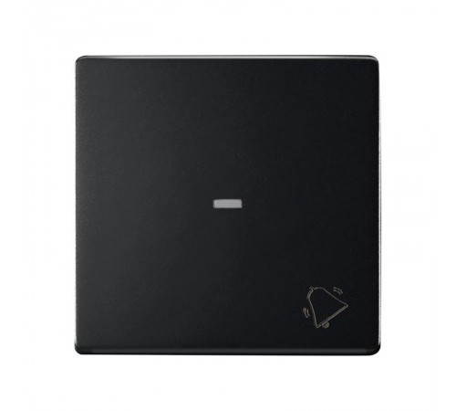 Клавиша для выключателя с пиктограммой "звонок" черного матового цвета S82 Concept  8200017-098  Simon