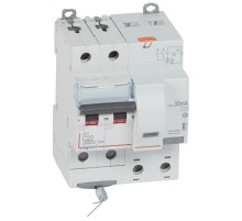 Выключатель автоматический дифференциального тока DX3 6000 2п 20А С 30мА тип AС (4 мод)  411159  Legrand