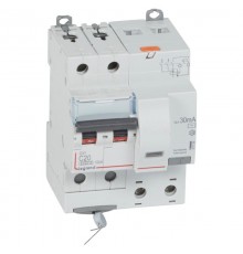 Выключатель автоматический дифференциального тока DX3 6000 2п 20А С 30мА тип AС (4 мод)  411159  Legrand