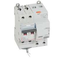 Выключатель автоматический дифференциального тока DX3 6000 2п 25А С 300мА тип AС (4 мод)  411174  Legrand