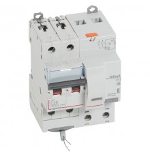 Выключатель автоматический дифференциального тока DX3 6000 2п 25А С 300мА тип AС (4 мод)  411174  Legrand