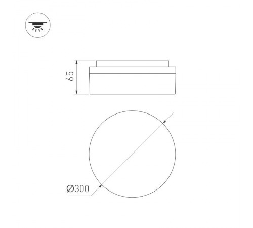 Светильник CL-BOUWER-R300-21W Day4000-MIX (WH, 110 deg, 230V, TRIAC) (Arlight, IP54 Пластик, 5 лет)  054686  Arlight