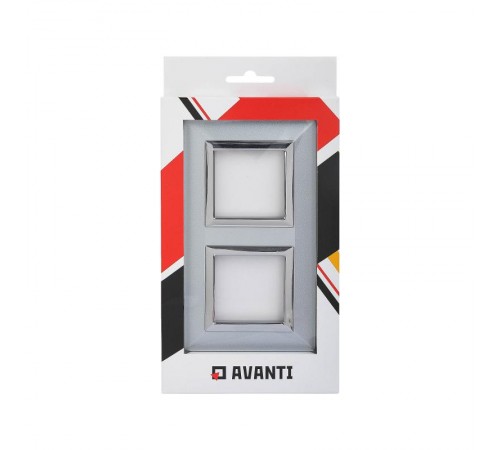 Рамка из металла, "Avanti", светло-серебристая, 4 модуля  4404854  DKC