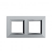 Рамка из металла, "Avanti", светло-серебристая, 4 модуля  4404854  DKC