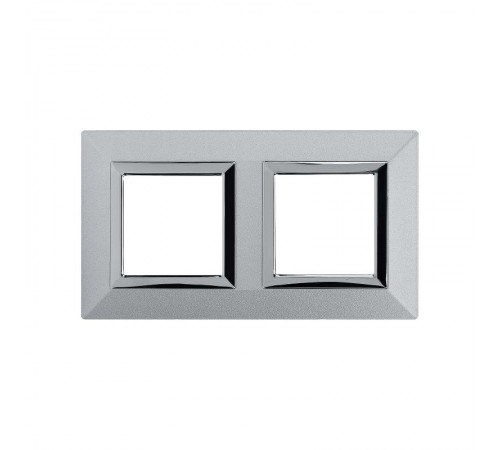 Рамка из металла, "Avanti", светло-серебристая, 4 модуля  4404854  DKC