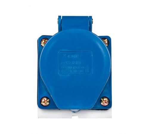 Розетка стационарная наружная 123 2Р+РЕ 32А 220В IP44 EKF PROxima  ps-123-32-220  EKF