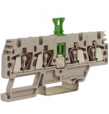 HMM.2/2+2/SGR, проходной зажим, 2 ввод/2 вывода, серый 2,5 кв.мм, с размыкателем  ZHMS10GR  DKC