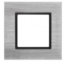 14-5201-41 Рамка на 1 пост, металл, Эра Elegance, сталь+антр  Б0034545  ЭРА