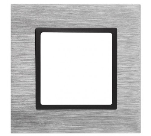 14-5201-41 Рамка на 1 пост, металл, Эра Elegance, сталь+антр  Б0034545  ЭРА