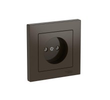 AtlasDesign Мокко Розетка без заземления, 16А, (в сборе с рамкой), быстрозажимные клеммы  ATN000640S  SE