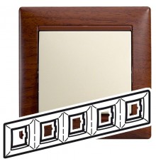 Valena Тонированное дерево Рамка 5-ая гориз  770315  Legrand