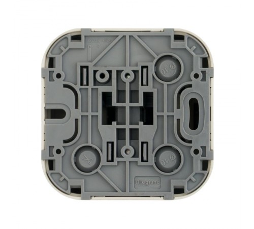 Quteo Слоновая кость Кнопка 1-клавишная 6А  782235  Legrand