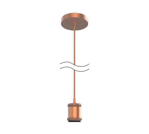 Светильник подвесной шнур под лампу Decor PL023 медный E27, 1 м, 1/40  PL023  Gauss