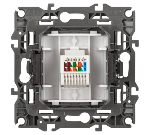 Розетка ЭРА Серия 12 12-3107-01М информационная RJ45, белый матовый   Б0065712  ЭРА