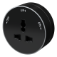 MultiTrack Антрацит Розетка универсальная круглая 13А/250В Антрацит MTK13002B SE