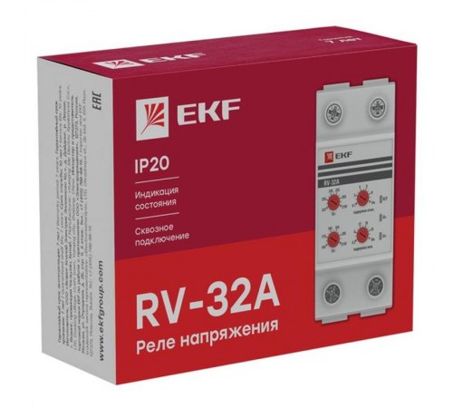 Реле напряжения (сквозное подкл.) RV-32A EKF PROxima  rv-32a  EKF