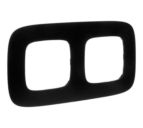 Valena ALLURE Матовый черный Рамка 2-ая  754402  Legrand